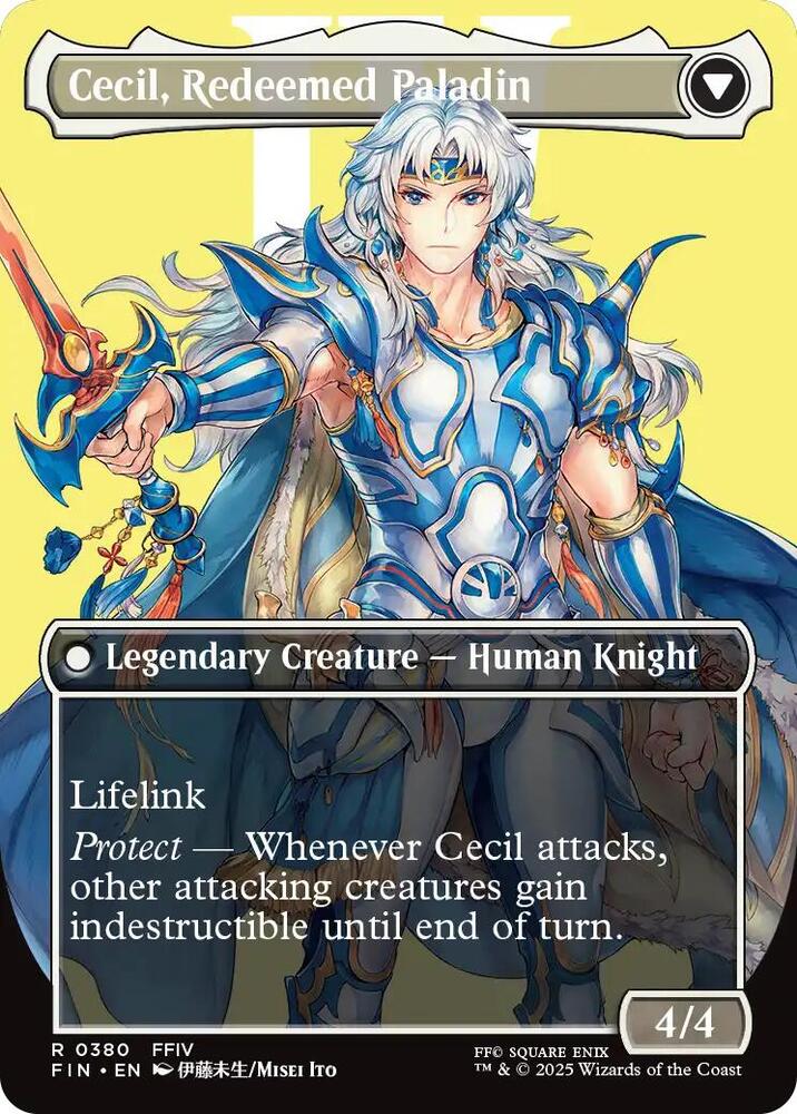 Cecil, Dark Knight (Borderless) (Back)