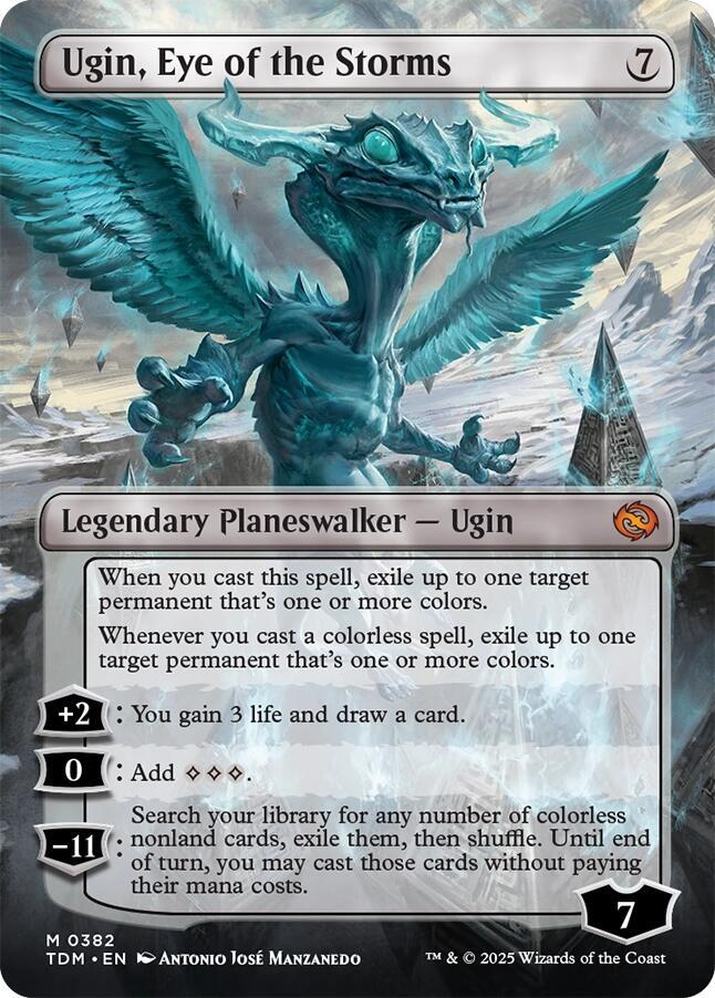 Ugin, Eye of the Storms (Borderless) (Back)