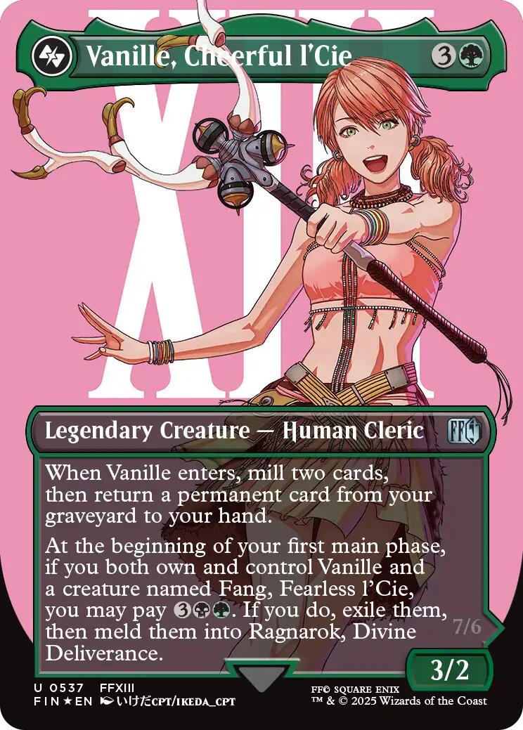 Vanille, Cheerful l'Cie (Borderless) (Surge Foil)