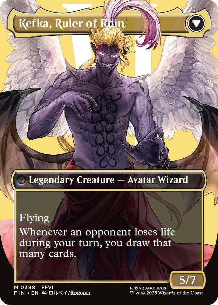 Kefka, Court Mage (0398) (Borderless) (Back)