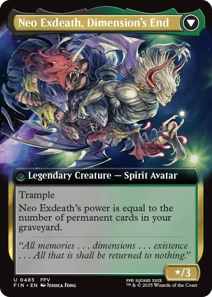 Exdeath, Void Warlock (Extended Art) (Back)