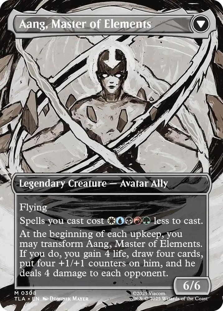 Avatar Aang (Borderless) (Back)