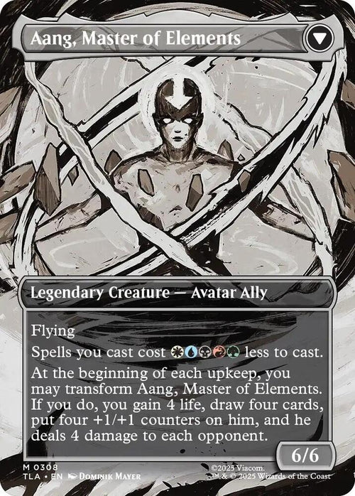 Avatar Aang (Borderless) (Back)