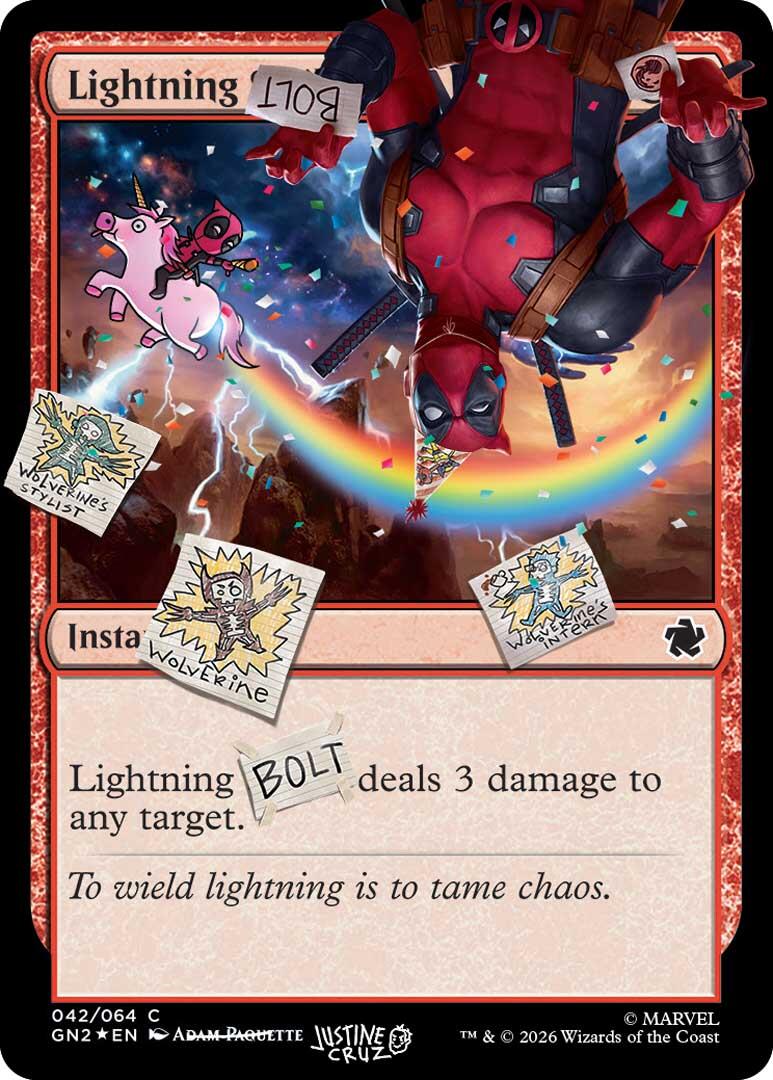 Lightning Bolt (042) (Pool Party Foil)
