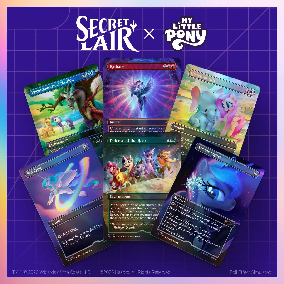 Secret Lair Drop: Secret Lair x My Little Pony: Friendship is Magic - Traditional Foil Edition