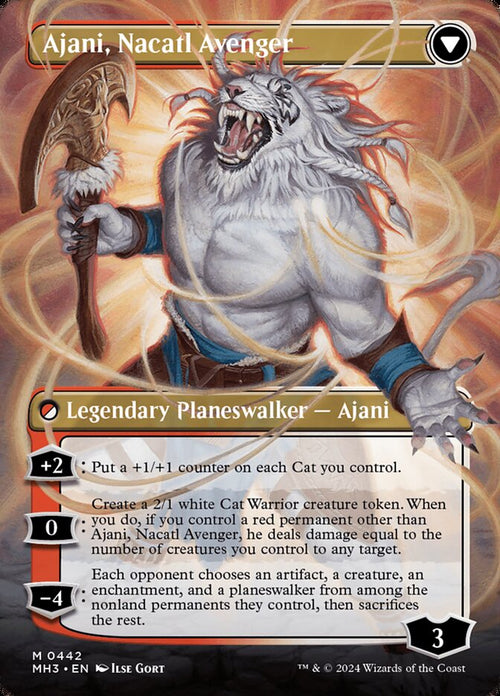 Ajani, Nacatl Pariah (Borderless) (Back)